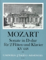 Sonate in D-Dur KV448 f�r 2 Fl�ten und Klavier