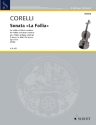 Sonate La follia d-Moll op.5,12 f�r Violine und Bc Partitur und Stimmen (Bc ausgesetzt)