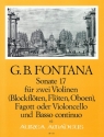Sonate Nr.17 f�r 2 Violinen (Blockfl�ten, Fl�te, Oboen), Fagott (Violoncello) und Bc