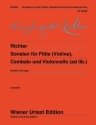 Sonaten f�r Fl�te, obligates Cembalo (Klavier) und Violoncello Partitur und Stimmen