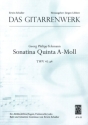 Sonatina quinta a-Moll TWV41:A4 f�r Altblockfl�te solo (Fagott/Violoncello) und Gitarrencontinuo   2 Stimmen