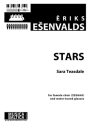 Stars for female chorus (SSSAAA) and water-tuned glasses score