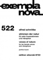 Stimmen der Natur f�r 10 Frauenstimmen und Vibraphon Partitur