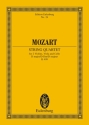 STREICHQUARTETT D-DUR KV499 f�r Streichquartett Studienpartitur
