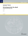 Streichquartett fis-Moll op. 28 f�r 2 Violinen, Viola und Violoncello Partitur und Stimmen