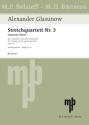 Streichquartett G-Ddur Nr.3 op.26 f�r Streichquartett Studienpartitur