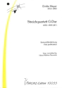 STREICHQUARTETT G-DUR f�r 4 Streicher Partitur und Stimmen
