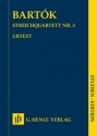STREICHQUARTETT NR. 3 f�r 2 Violinen, Viola, Violoncello Studienpartitur
