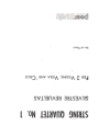 String Quartet no.1 for 2 violins, viola and violoncello parts