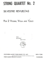 String Quartet no.2 for 2 violins, viola and violoncello score