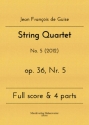String Quartet op.36 Nr.5 for 2 violins, viola and violoncello score and parts