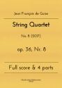 String Quartet op.36 Nr.8 for 2 violins, viola and violoncello score and parts