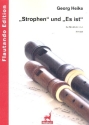 Strophen  und  Es ist f�r Altblockfl�te