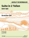 Suite in 2 Teilen SWV660 f�r Kontrabass und Streichorchester Stimmensatz (3-2-1-1-1)