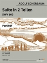 Suite in 2 Teilen SWV660 f�r Kontrabass und Streichorchester Partitur