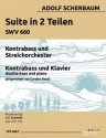 Suite in 2 Teilen SWV660 f�r Kontrabass und Streichorchester f�r Kontrabass und Klavier