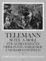 Suite in a-moll TWV55:a2 f�r Altblockfl�te (Fl�te), Streicher und Bc Partitur