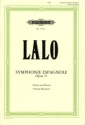 Symphonie espagnole op.21 f�r Violine und Orchester f�r Violine und Klavier