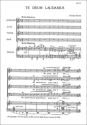 Te deum laudamus for mixed chorus and organ score