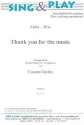Thank You for the Music f�r gem Chor und Klavier Partitur