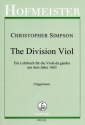 The Division Viol or the Art of Playing ex tempore upon a Ground f�r Viola da gamba