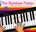 The Rainbow Piano for piano (with coloured stickers)