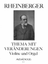 Thema mit Ver�nderungen op.150,1 f�r Violine und Orgel
