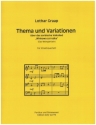 Thema und Variationen �ber das sorbische Lied 'Winkowa za'rodka' f�r Streichquartett Partitur und Stimmen