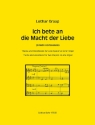 Thema und Variationen �ber Ich bete an die Macht der Liebe f�r Orgel zu 4 H�nden und 4 F��en Spielpartitur