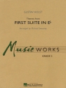 Themes from First Suite in E flat major for concert band score and parts