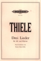 Thiele, S. 3 Lieder f. eine Altst..., P., A. solo, Klav., GH. Thiele Lieder Rilke Alt/Kl