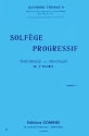 THOMAS R. Solf�ge progressif Vol.1 formation musicale Partition