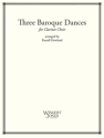Three Baroque Dances for clarinet choir score
