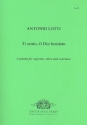 Ti sento o Dio bendato for soprano, oboe and Bc score and parts