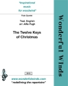 Trad. English, THE TWELVE KEYS OF CHRISTMAS Flute Quartet: 2 C Fls, Afl, Bfl. Partitur und Stimmen