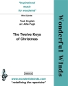 Trad. English, THE TWELVE KEYS OF CHRISTMAS Wind Quintet: Fl, Ob, Bb Cl, Hn in F, Bsn. Partitur und Stimmen