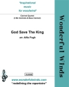 Trad., GOD SAVE THE KING Clarinet Quartet: 3 Bb Cls, Bcl. Partitur und Stimmen