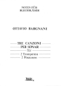 TRE CANZONI PER SONAR FUER 2 TROMPETEN, 2 POSAUNEN TEZAK, MARK, ED   PARTITUR+6STIMMEN