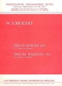 Trio B-Dur KV266 f�r 2 Violinen und Violoncello Partitur und Stimmen