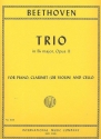 Trio B flat major op.11 for piano, clarinet (violin) and cello parts