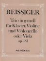 Trio brillant g-Moll op.181 f�r Klavier, Violine und Cello (Viola)
