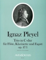 Trio C-Dur op.47,1 f�r Fl�te, Klarinette und Fagott Partitur und Stimmen