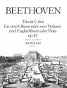 Trio C-Dur op.87 f�r 2 Oboen (Violinen) und Englischhorn (Viola) Partitur und Stimmen