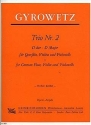 Trio D-Dur Nr.2 f�r Fl�te, Violine und Violoncello 3 Stimmen