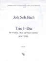 Trio F-Dur BWV1040 f�r Violine, Oboe und Bc Stimmen