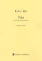 Trio for clarinet, viola and Piano score