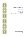 Trio for flute, oboe and harpsichord (piano) score and parts