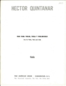 Trio for violin, viola and Violoncello parts