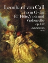 Trio G-Dur op.142 f�r Fl�te, Viola und Violoncello Partitur und Stimmen