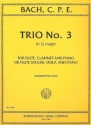 Trio G major no.3 for flute, clarinet and piano (or violin, viola and piano)